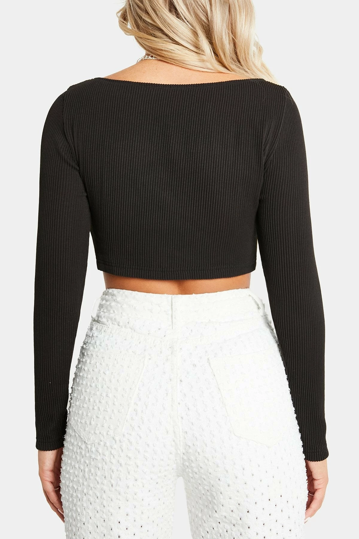 SOLADO Ribbed Knit Button Front Long Sleeve Top 9 SOLADO Ribbed Knit Button Front Long Sleeve Top - Image 7