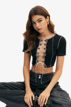Solado Lace Up Short Sleeve Seam Detail Crop Top 9 Solado Lace Up Short Sleeve Seam Detail Crop Top -SOLADO Shop jpeg 9f98e3b4 8e8b 45a4 92d2 477d5b1e2972 1800x1800