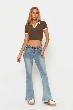 Solado Lapel Neck Colorblock Trim Short Sleeve Crop Top 20 Solado Lapel Neck Colorblock Trim Short Sleeve Crop Top -SOLADO Shop jpeg a110cc72 b57d 46c7 84da 8f368f8ed994 1800x1800