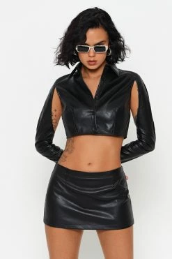 SOLADO Lapel Neck Cut Out PU Leather Long Sleeve Top -SOLADO Shop jpeg a3917993 5738 4e06 9425 c70f6ef9e661 1800x1800