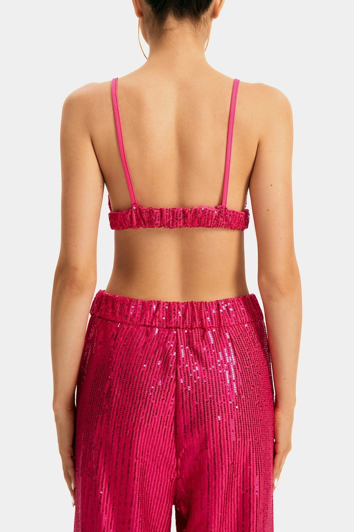 Solado Sequin Plunging Neck Backless Corset Top 9 Solado Sequin Plunging Neck Backless Corset Top - Image 7