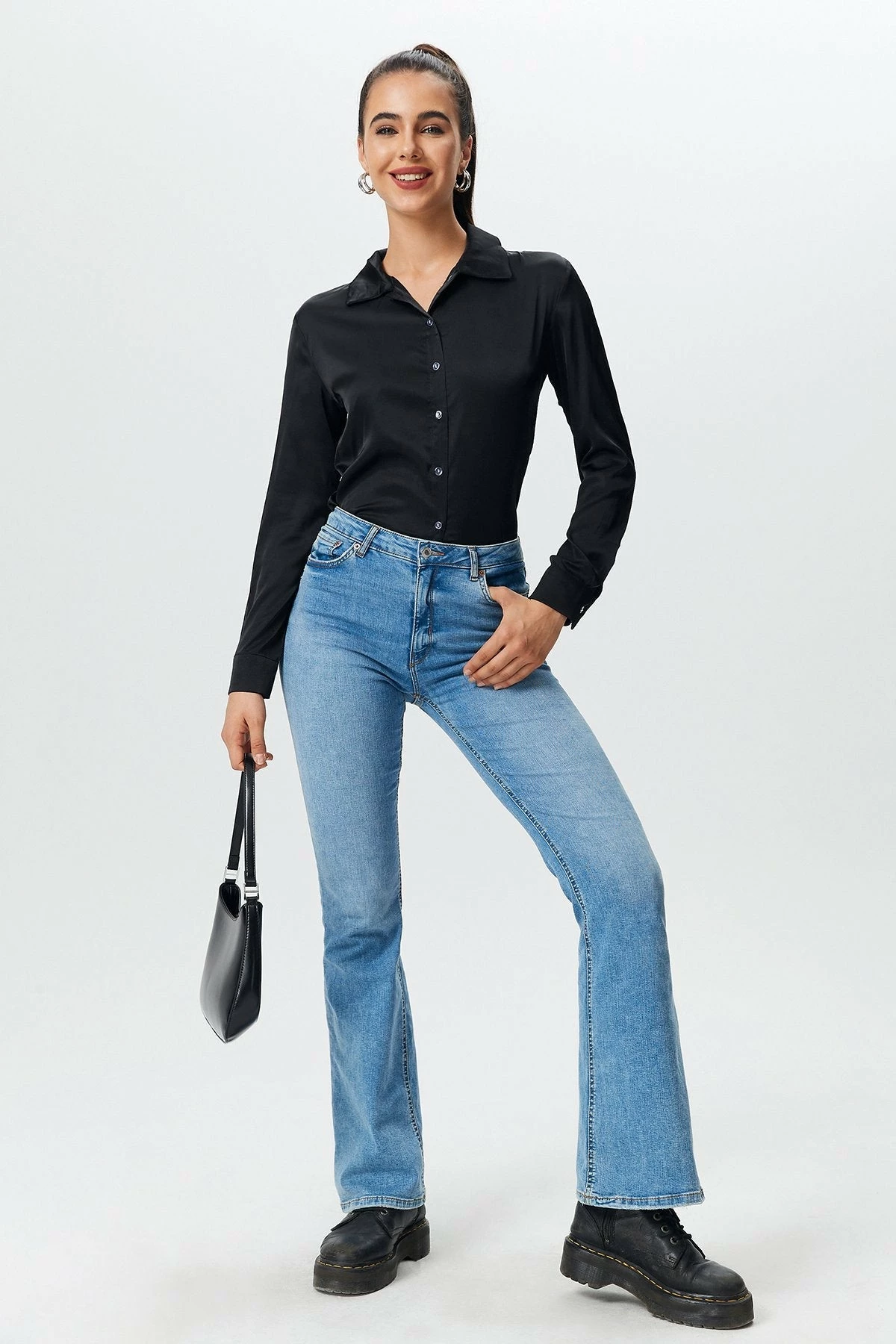 Solado Satin Button Up Long Sleeve Blouse 13 Solado Satin Button Up Long Sleeve Blouse - Image 11