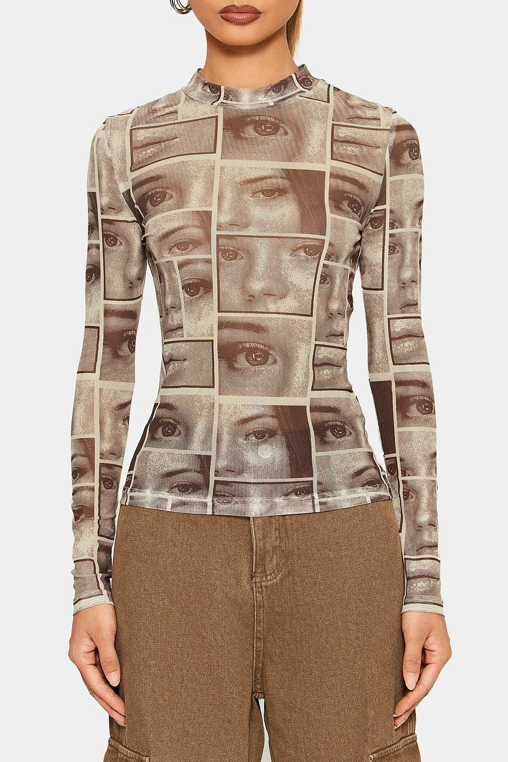 SOLADO Abstract Print Cinched Waist Long Sleeve Top 8 SOLADO Abstract Print Cinched Waist Long Sleeve Top - Image 6