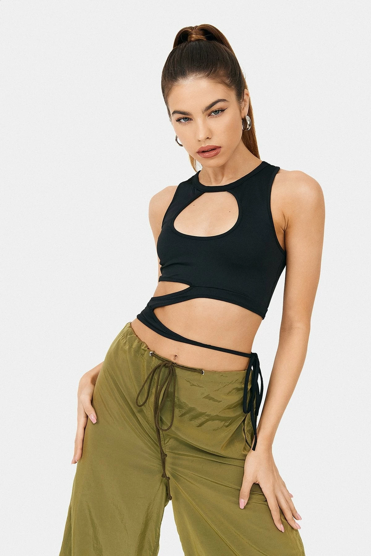 SOLADO Cut Out Tie Side Sleeveless Tank Top 3 SOLADO Cut Out Tie Side Sleeveless Tank Top
