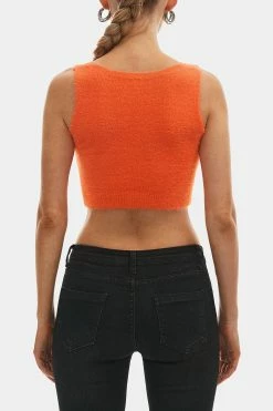 Solado Square Neck Fluffy Knitted Sleeveless Crop Tank Top -SOLADO Shop jpeg abb885a9 6b79 4fb4 808e 4bb3f4f241b9 1800x1800
