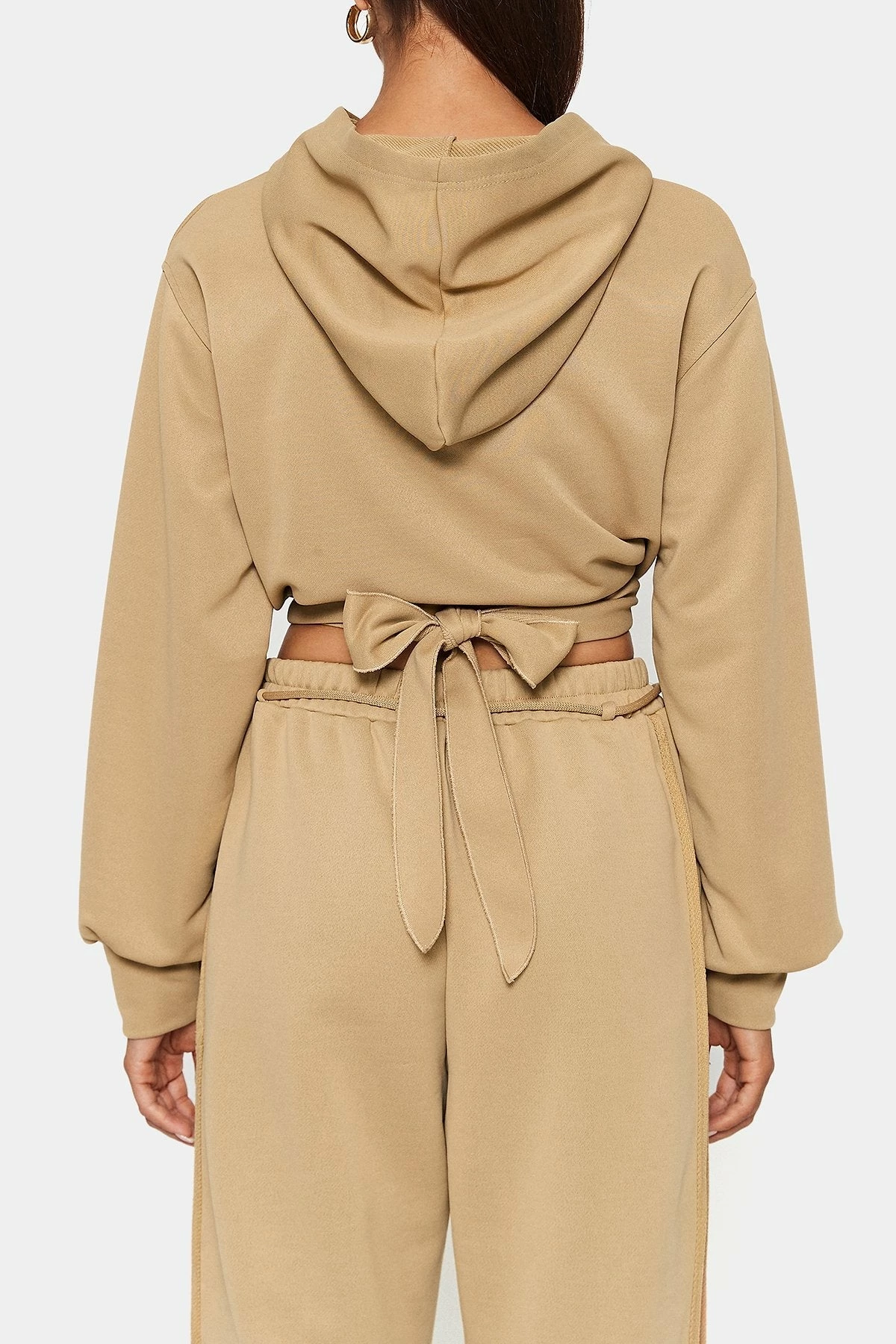 SOLADO Wrap Hem Tie Back Long Sleeve Hoodie 9 SOLADO Wrap Hem Tie Back Long Sleeve Hoodie - Image 7