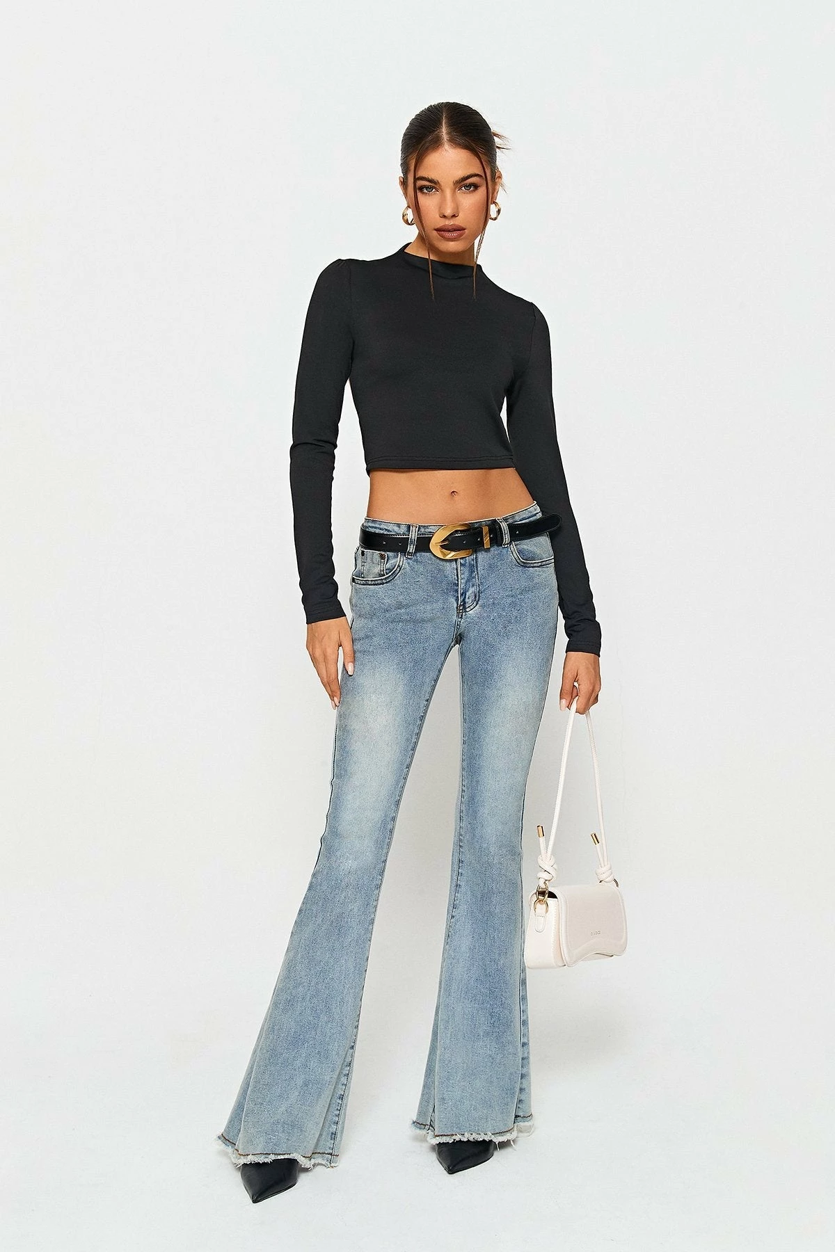 SOLADO Mock Neck Open Back Long Sleeve Crop Top 5 SOLADO Mock Neck Open Back Long Sleeve Crop Top - Image 3