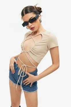Solado Cut Out Cross Tie Front Short Sleeve Crop Top 9 Solado Cut Out Cross Tie Front Short Sleeve Crop Top -SOLADO Shop jpeg afd5b52d 56f1 43b4 a072 83eec0f3b731 1800x1800