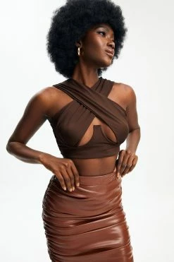 Solado Cut Out Cross Wrap Tank Top