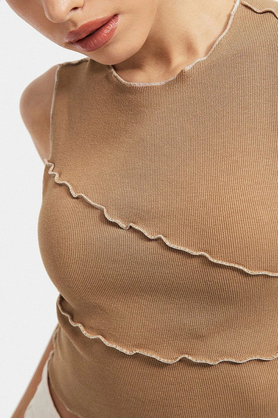 Solado Ribbed Seam Detail Sleeveless Tank Top 9 Solado Ribbed Seam Detail Sleeveless Tank Top - Image 7