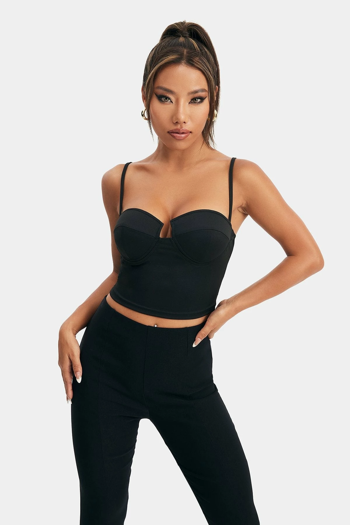 Solado Basic Plungning Neck Backless Solid Camisole 3 Solado Basic Plungning Neck Backless Solid Camisole