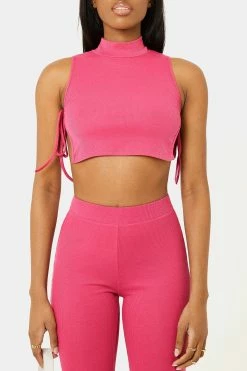 SOLADO Mock Neck Tie Side Split Hem Crop Top -SOLADO Shop jpeg b1f7a4d4 8187 4fa3 9ea9 74d423aac154 1800x1800
