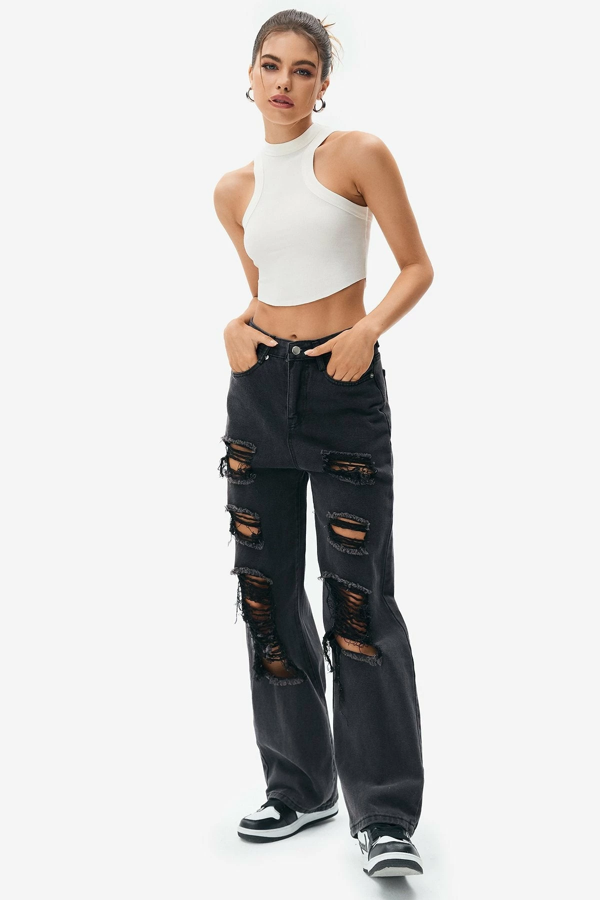 Solado Racerback Curved Hem Crop Tank Top 8 Solado Racerback Curved Hem Crop Tank Top - Image 6