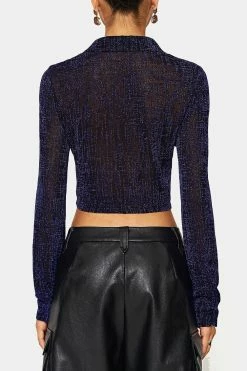 SOLADO Lapel Neck Split Hem Glitter Long Sleeve Top -SOLADO Shop jpeg b3def3f0 a346 4e09 8b07 1950239db260 1800x1800