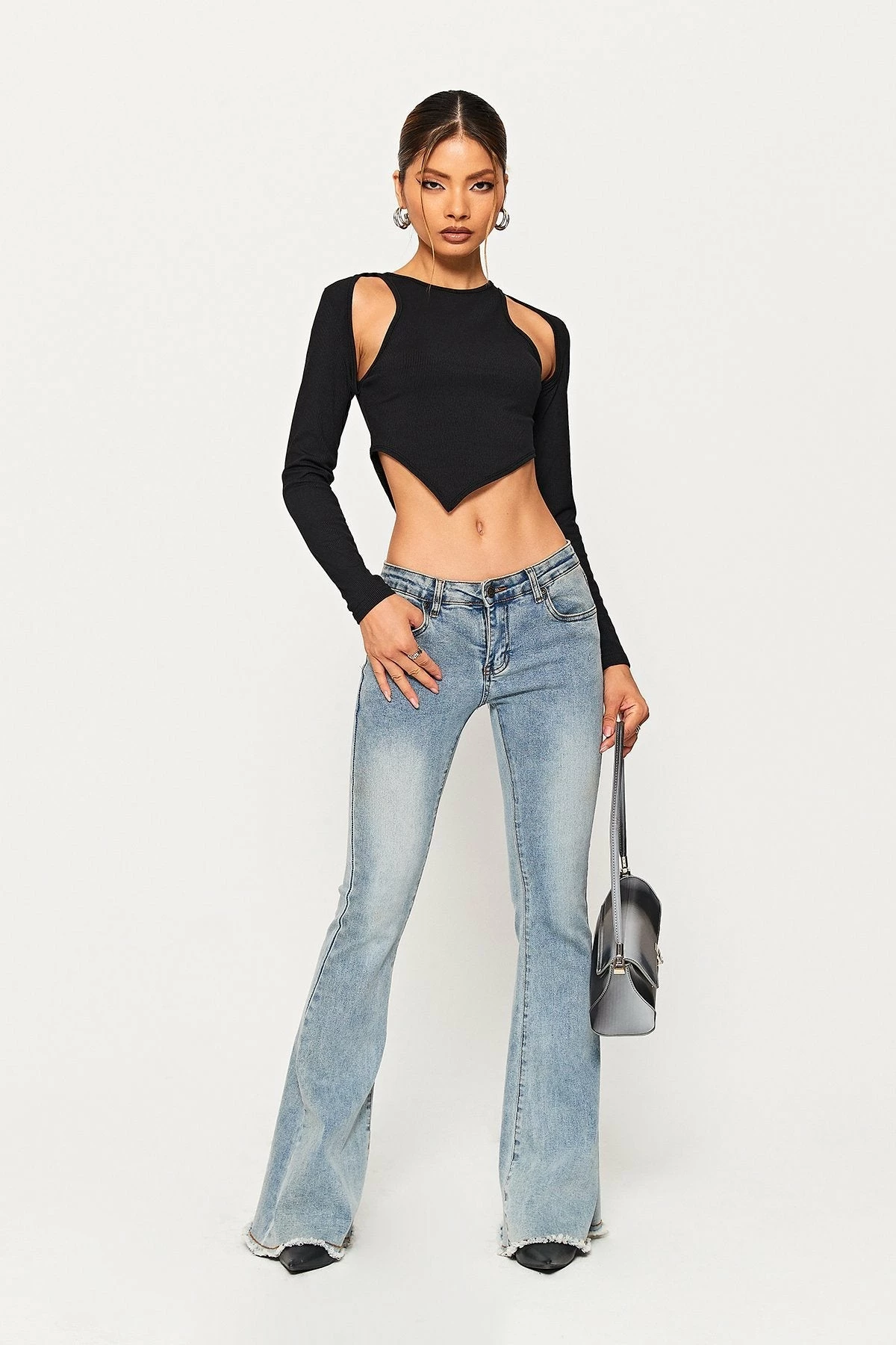 Solado Cut Out Asymmetrical Hem Long Sleeve Top 11 Solado Cut Out Asymmetrical Hem Long Sleeve Top - Image 9