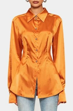 SOLADO Lapel Neck Cinched Waist Satin Long Sleeve Shirt -SOLADO Shop jpeg b5114fe5 2561 49d5 9877 df11ccba7bbf 1800x1800