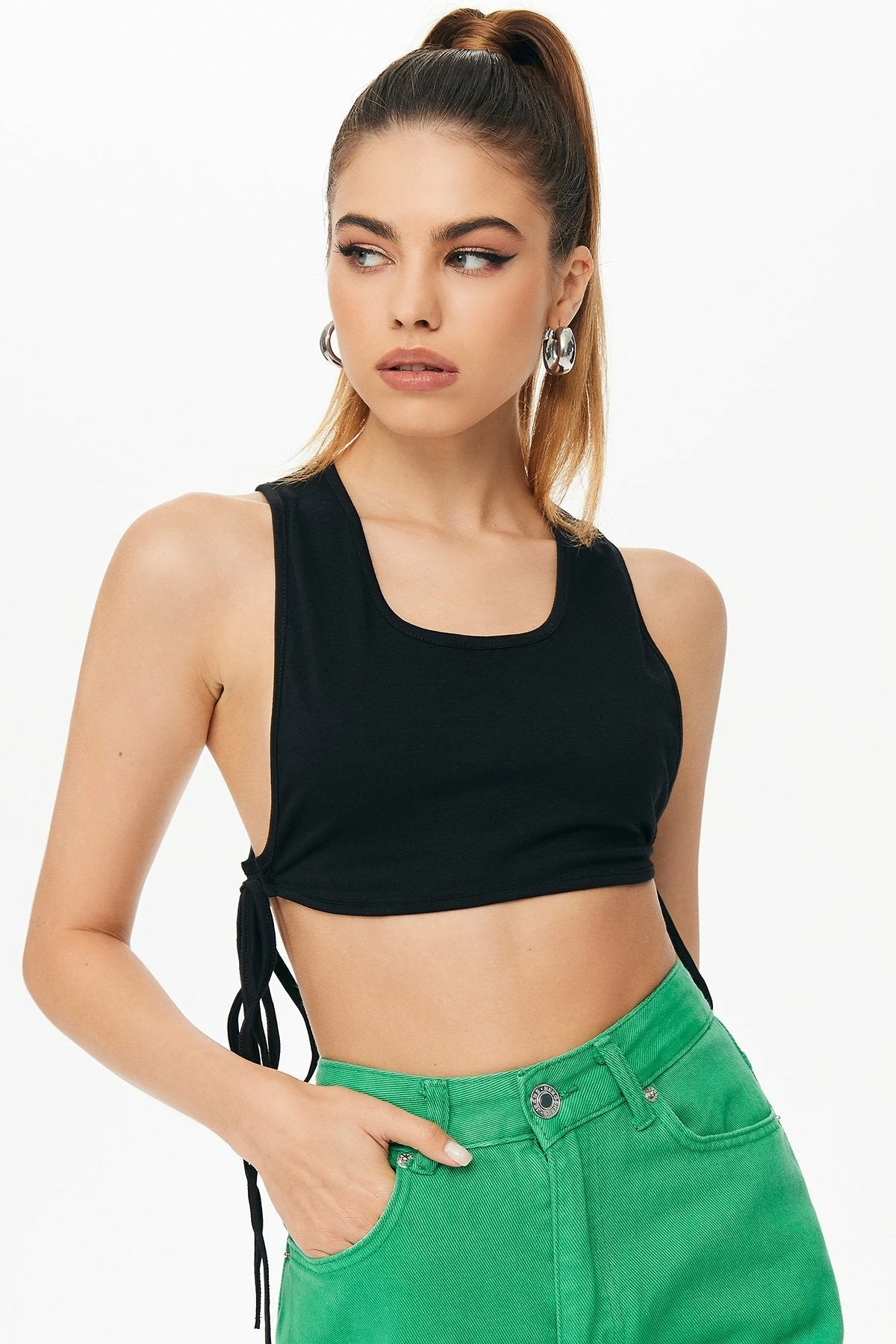 Solado Tie Side Solid Sleeveless Tank Top 6 Solado Tie Side Solid Sleeveless Tank Top - Image 4