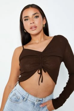 SOLADO Drawstring Ruched One Sleeve Solid Crop Top 11 SOLADO Drawstring Ruched One Sleeve Solid Crop Top -SOLADO Shop jpeg b5e28ea0 1626 41a0 9633 9cb1ca92ede8 1800x1800