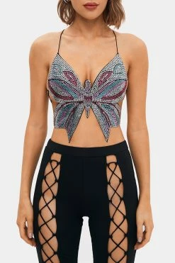 SOLADO Butterfly Shape Rhinestone Decor Cross Tie Corset Top -SOLADO Shop jpeg b8379333 df23 49b8 8d77 40ae48b2c9bc 1800x1800