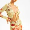 Solado Mesh Ruffle Sleeve Floral Print Tie Front Shirt Without Bra -SOLADO Shop jpeg bab8e074 b35d 4fcf 85f6 419b866b4e40 1800x1800