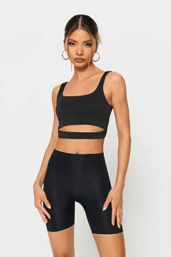 SOLADO Square Neck Cut Out Sleeveless Tank Top