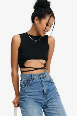 Solado Solid Cross Tie Sleeveless Crop Top -SOLADO Shop jpeg bb98004d 630e 4b42 934a 6a06fb0dfb0b 1800x1800