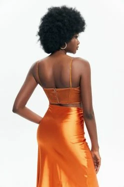 Alternative view of Solado Satin Chain Strap Boning Corset Top