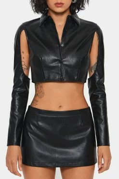 SOLADO Lapel Neck Cut Out PU Leather Long Sleeve Top -SOLADO Shop jpeg bc0e3fd3 47b4 4c97 8c88 bad0daff58b0 1800x1800