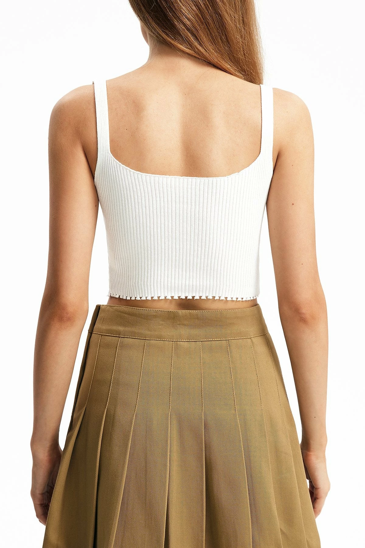 Solado Button Front Square Neck Knitted Sleeveless Tank Top 9 Solado Button Front Square Neck Knitted Sleeveless Tank Top - Image 7