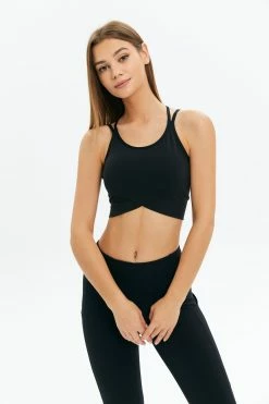 Solado Double Shoulder Straps Backless Sport Bra