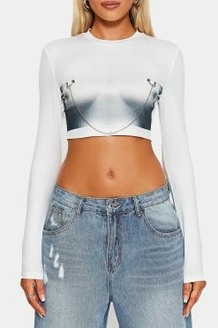 SOLADO Abstract Print Chain Decor Long Sleeve Crop Top -SOLADO Shop jpeg c22eccdb 73a2 40fd 877a b5671d3e9da9 1800x1800