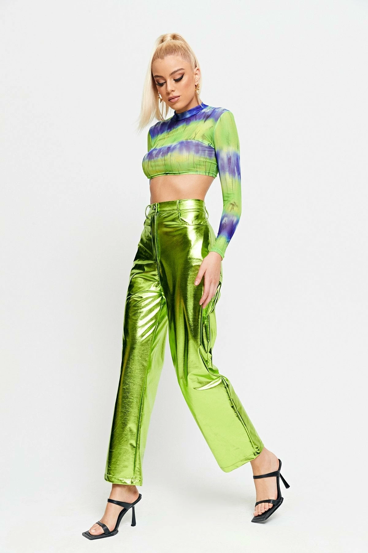 Solado Colorblock Abstract Print Mesh Long Sleeve Top 7 Solado Colorblock Abstract Print Mesh Long Sleeve Top - Image 5