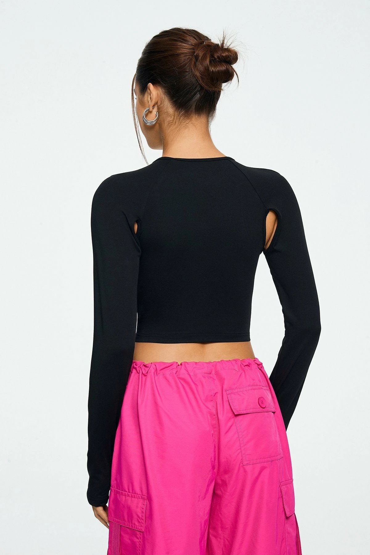 Solado Solid Cut Out Thumb Hole Long Sleeve Top 5 Solado Solid Cut Out Thumb Hole Long Sleeve Top - Image 3