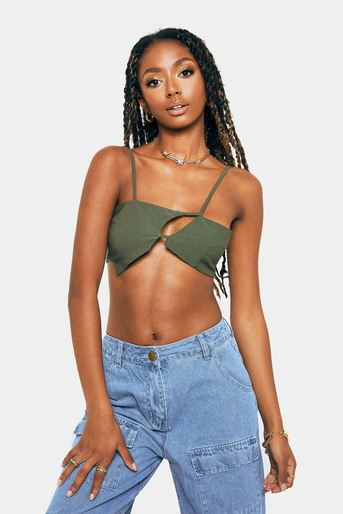 SOLADO Cut Out Asymmetrical Hem Backless Crop Top 4 SOLADO Cut Out Asymmetrical Hem Backless Crop Top - Image 2