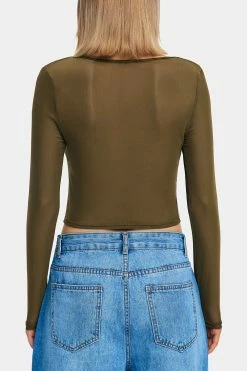SOLADO Tie Front Split Hem Mesh Long Sleeve Top 15 SOLADO Tie Front Split Hem Mesh Long Sleeve Top -SOLADO Shop jpeg d1571a15 9b83 4f3d be0e 5dee2ab88a47 1800x1800