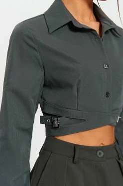 SOLADO Buckled Decor Cinched Waist Long Sleeve Shirt 13 SOLADO Buckled Decor Cinched Waist Long Sleeve Shirt -SOLADO Shop jpeg d49cee32 47c5 41b9 9dd2 e97899ec6c5a 1800x1800