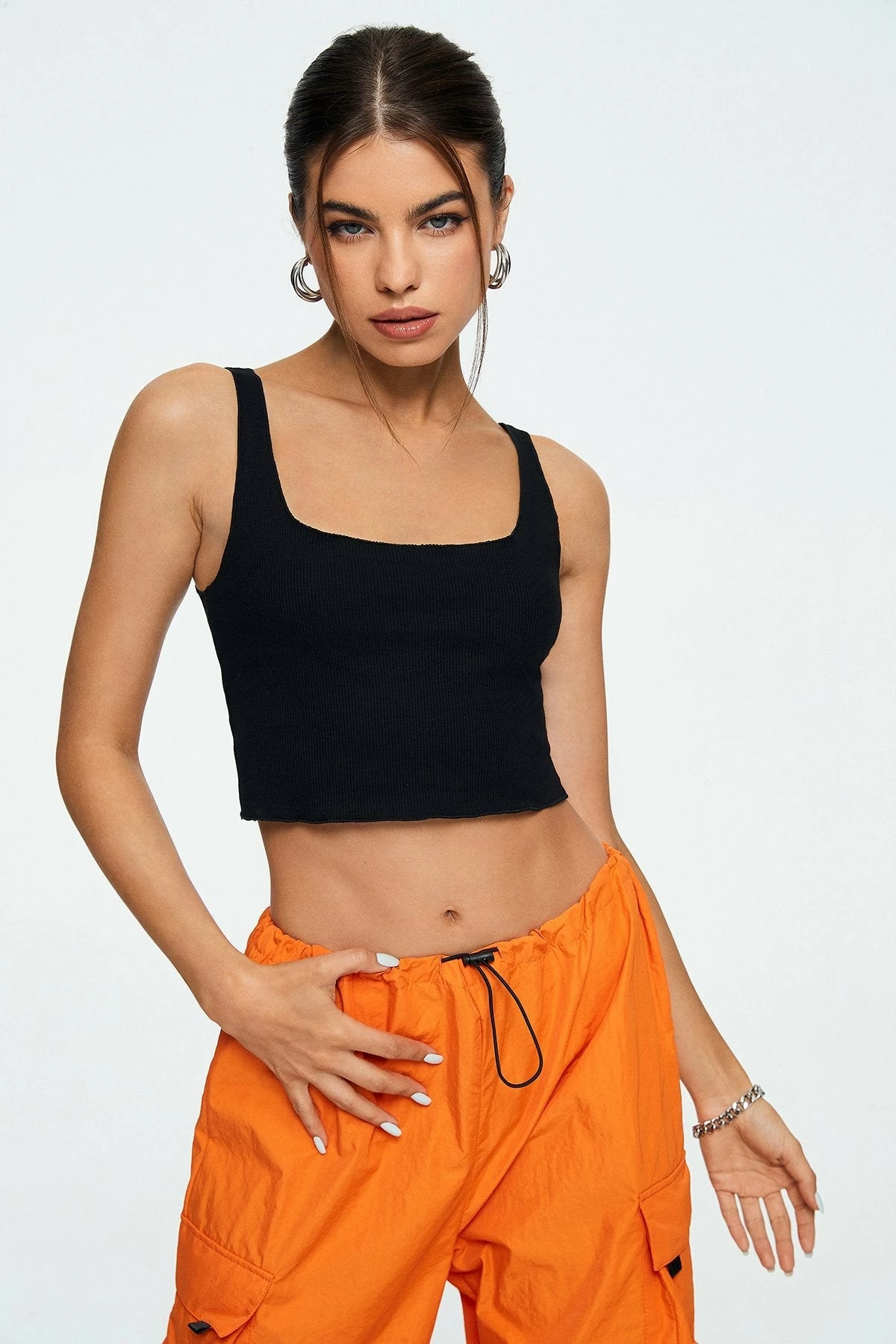 Solado U Neck Ribbed Backless Solid Tank Top 10 Solado U Neck Ribbed Backless Solid Tank Top - Image 8