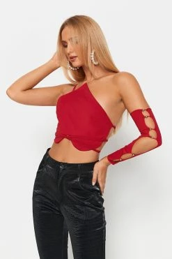 Solado One Shoulder Cross Tie Backless Crop Top With Oversleeve -SOLADO Shop jpeg d6456132 9b9e 4ba4 bcd5 07298e8ee4ab 1800x1800