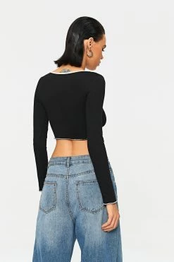 Solado U Neck Colorblock Trim Lettuce Trim Long Sleeve Top 9 Solado U Neck Colorblock Trim Lettuce Trim Long Sleeve Top -SOLADO Shop jpeg d75da1f1 0d85 4bef a302 660c522d32ce 1800x1800