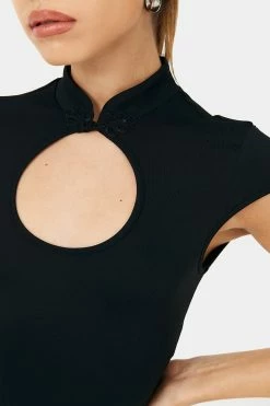 SOLADO Mock Neck Short Sleeve Cut Out Crop Top -SOLADO Shop jpeg db6066b7 9325 4cd4 a74a 42b546657359 1800x1800