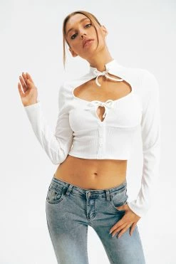 Solado Mock Neck Tie Front Cut Out Long Sleeve Top -SOLADO Shop jpeg de181fde f916 46c4 be2f e54d6f39e958 1800x1800