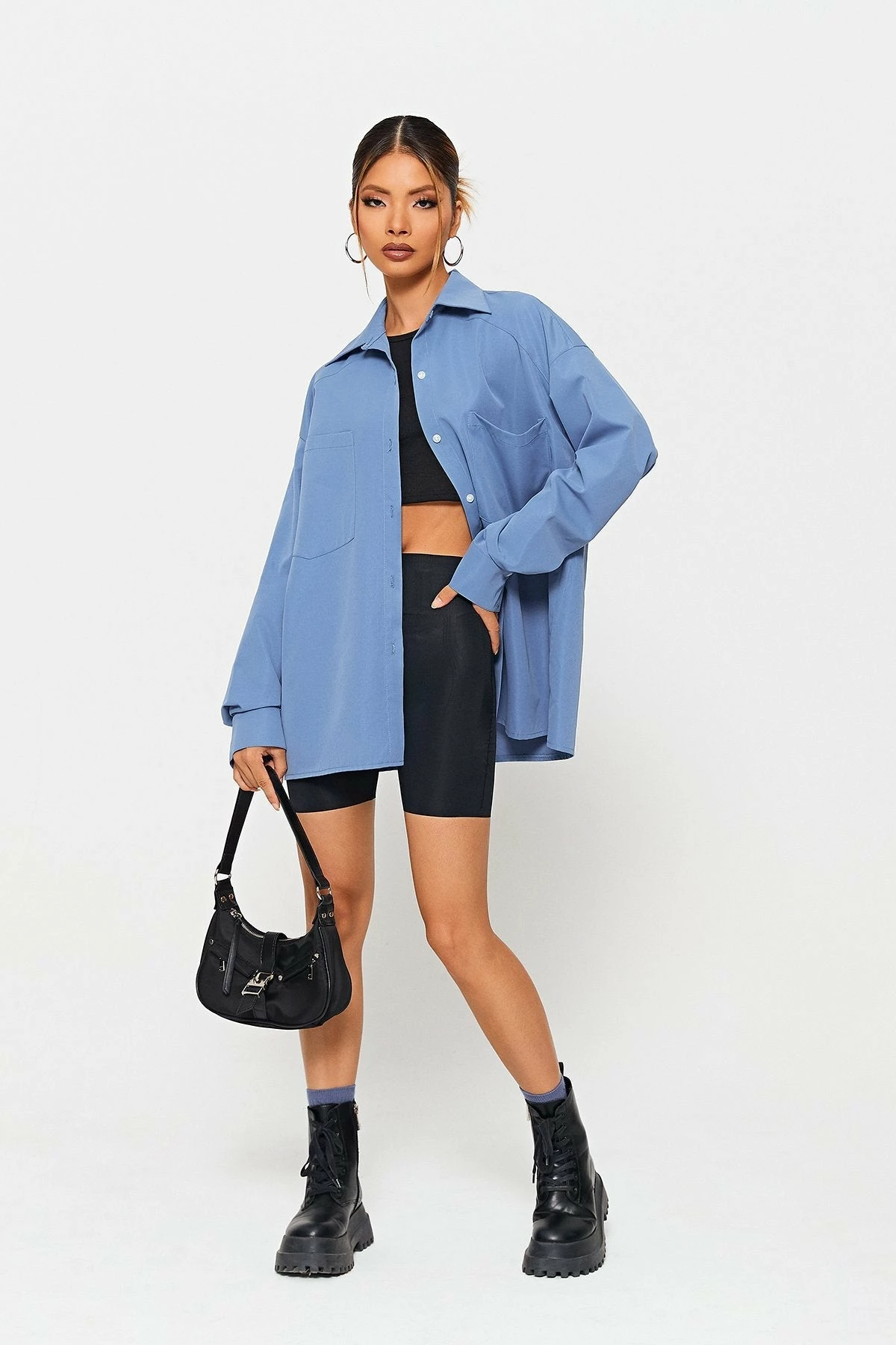 SOLADO Lapel Neck Pocket Patched Solid Long Sleeve Shirt 7 SOLADO Lapel Neck Pocket Patched Solid Long Sleeve Shirt - Image 5