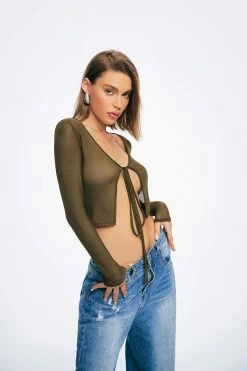 SOLADO Tie Front Split Hem Mesh Long Sleeve Top 11 SOLADO Tie Front Split Hem Mesh Long Sleeve Top -SOLADO Shop jpeg e03db5d6 0a04 4d5e 871a 43b99bc1b57b 1800x1800
