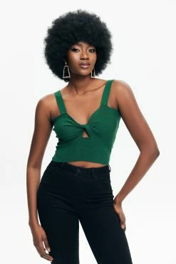 Solado Twist Front Crop Tank Top