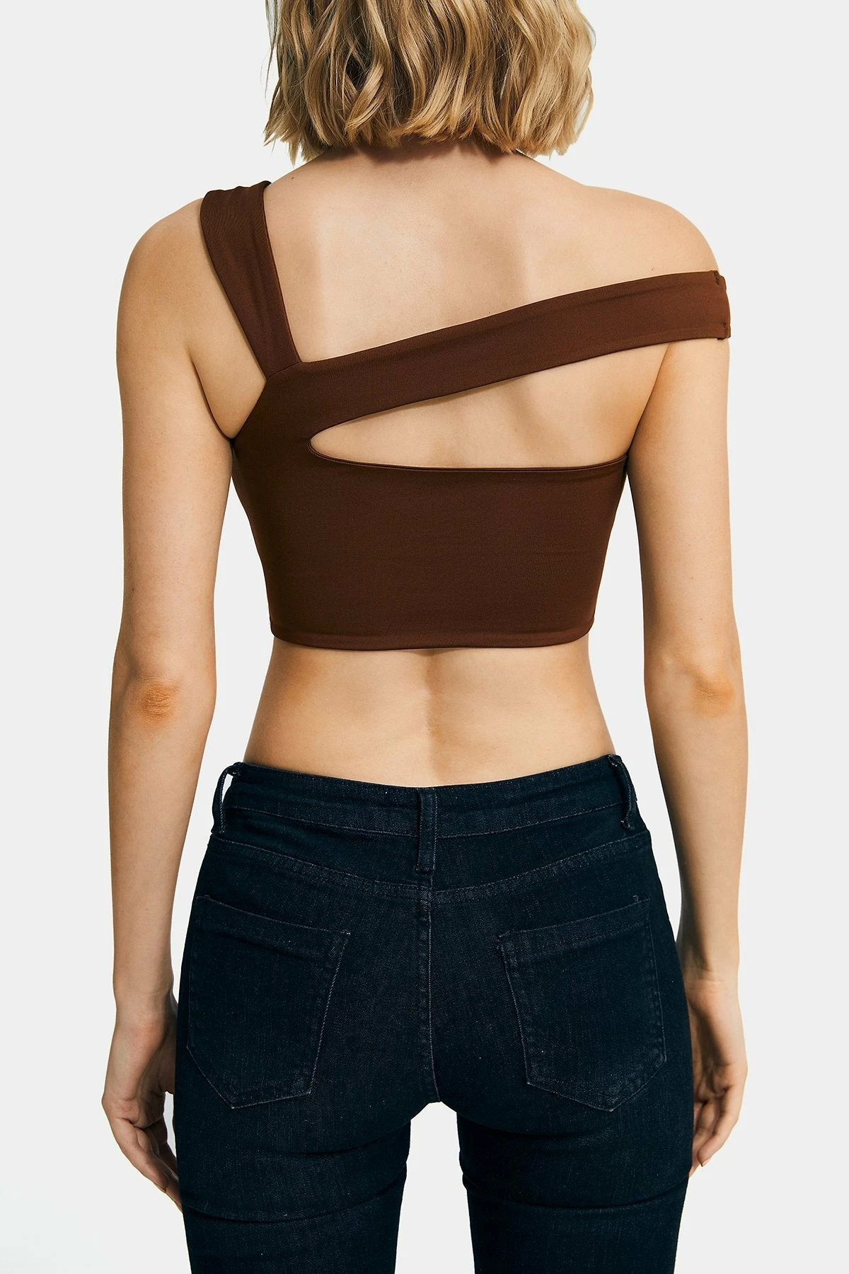 SOLADO Cut Out Asymmetrical Neck Cold Shoulder Corset Top 9 SOLADO Cut Out Asymmetrical Neck Cold Shoulder Corset Top - Image 7