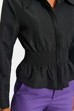 SOLADO Lapel Neck Cinched Waist Long Sleeve Top -SOLADO Shop jpeg e651c1d0 7f3f 4058 bab6 e640e3317571 1800x1800