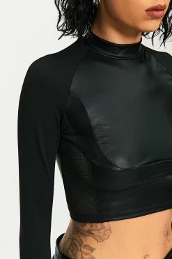 Solado Mock Neck PU Leather Splicing Long Sleeve Top 11 Solado Mock Neck PU Leather Splicing Long Sleeve Top -SOLADO Shop jpeg e7e7d4d5 4609 41c6 8396 98a5aa4eb472 1800x1800