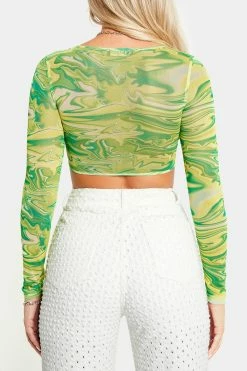 SOLADO Mesh Swirl Print Plunging Neck Long Sleeve Top 15 SOLADO Mesh Swirl Print Plunging Neck Long Sleeve Top -SOLADO Shop jpeg e868a1c0 1daa 4509 8c5e d726708e595b 1800x1800