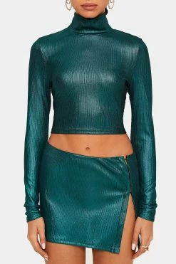 SOLADO High Neck Sheen Solid Long Sleeve Crop Top 14 SOLADO High Neck Sheen Solid Long Sleeve Crop Top -SOLADO Shop jpeg eb227760 a4a2 4ebc 837f 204fb32aeb06 1800x1800