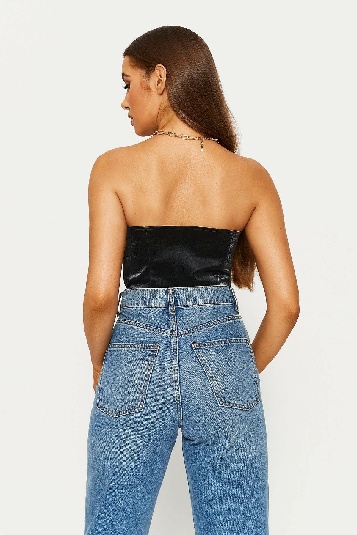 Solado Lace Up Asymmetrical Hem Tube Crop Top 5 Solado Lace Up Asymmetrical Hem Tube Crop Top - Image 3